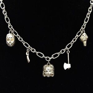 Horror Icons Halloween Charm Necklace – Chucky, Jason & Ghostface